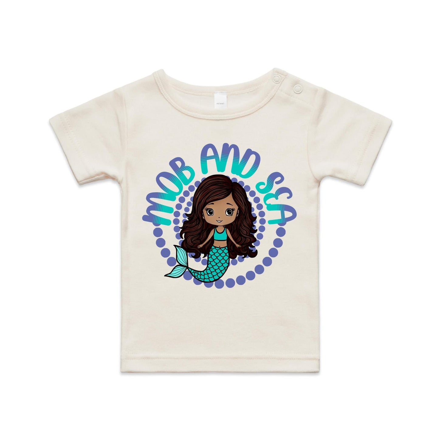 Mob & Mermaids Purple - Organic Infant Wee Tee