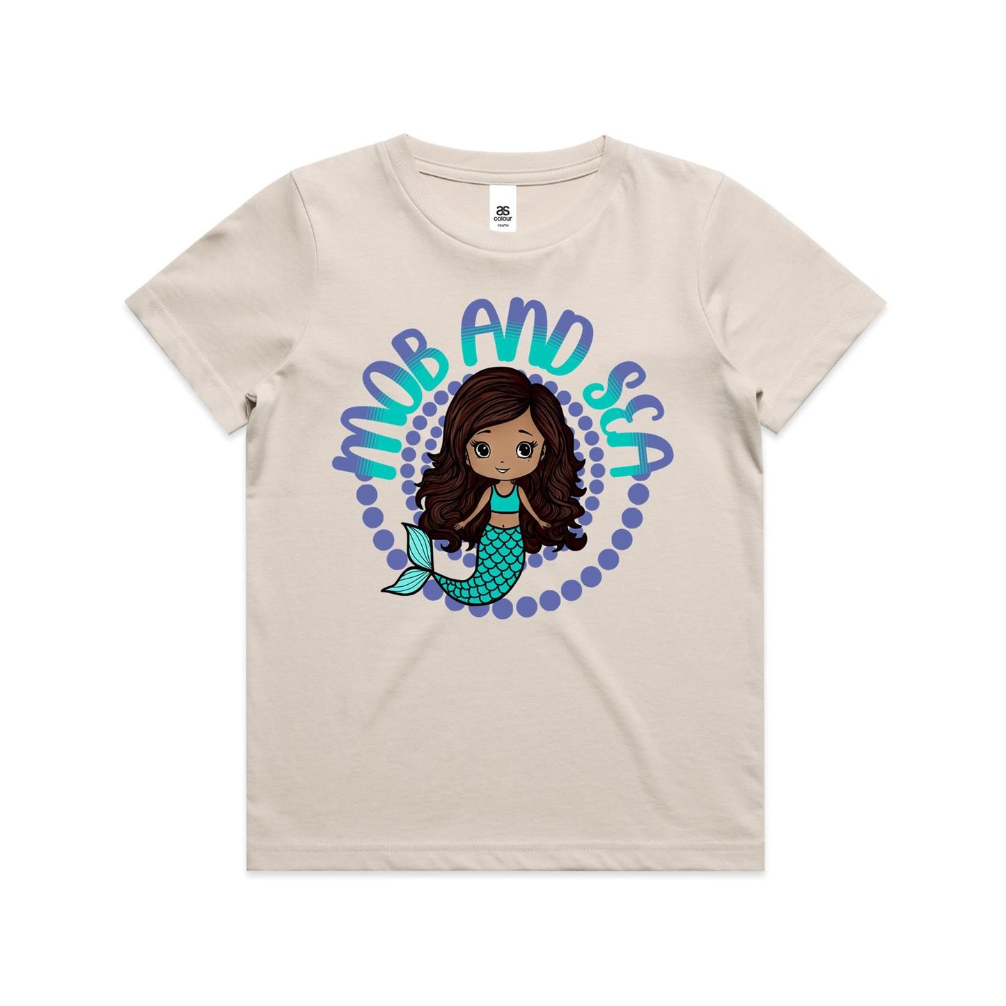Purple Mob & Mermaids Size 2-6 Staple Tee