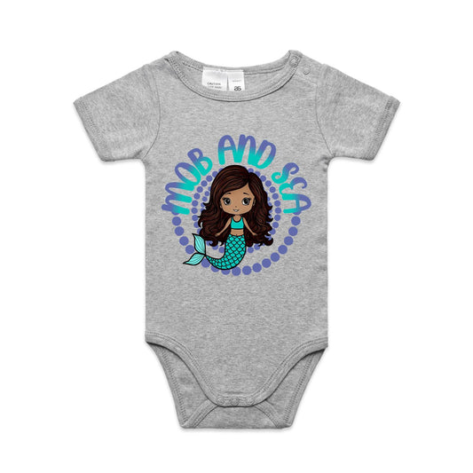 Mob & Mermaids Purple Infant Mini-Me One-Piece