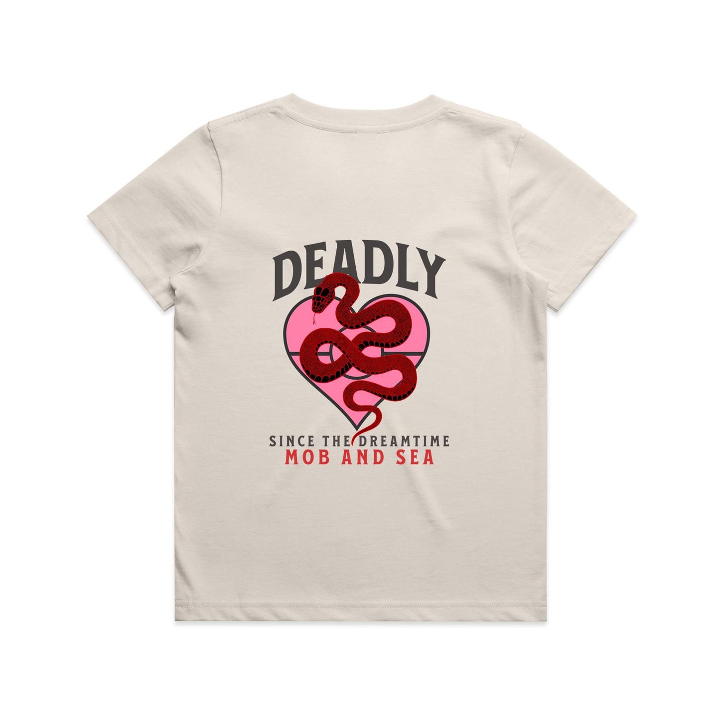 Deadly Front and Back Graphic Youth Staple Tee