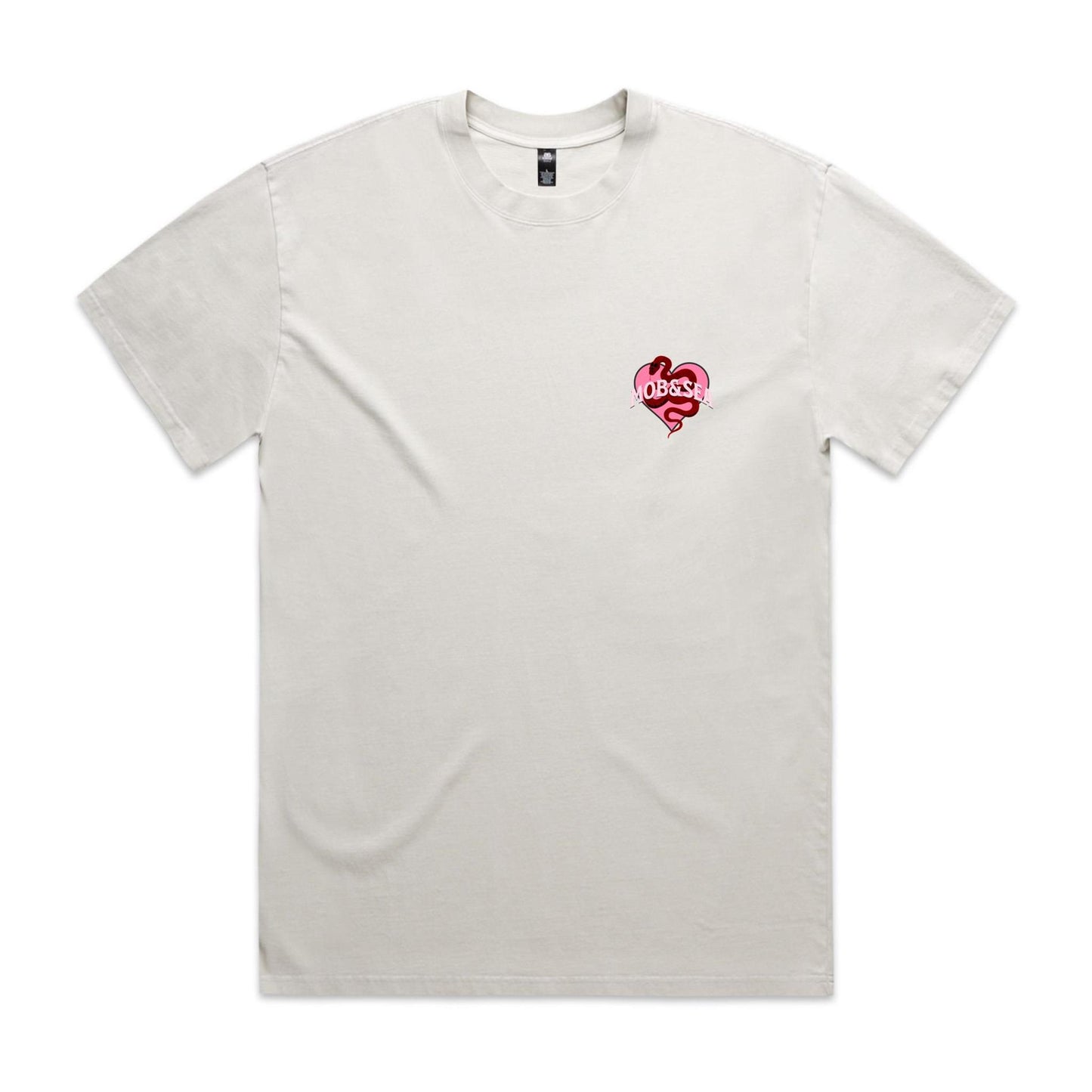 Deadly Front and Back Graphic Heavy Faded Tee