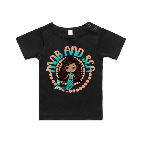 Mob & Mermaids Orange - Organic Infant Wee Tee