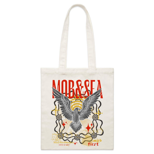 MOB Graphic one sided print- Parcel Canvas Tote Bag