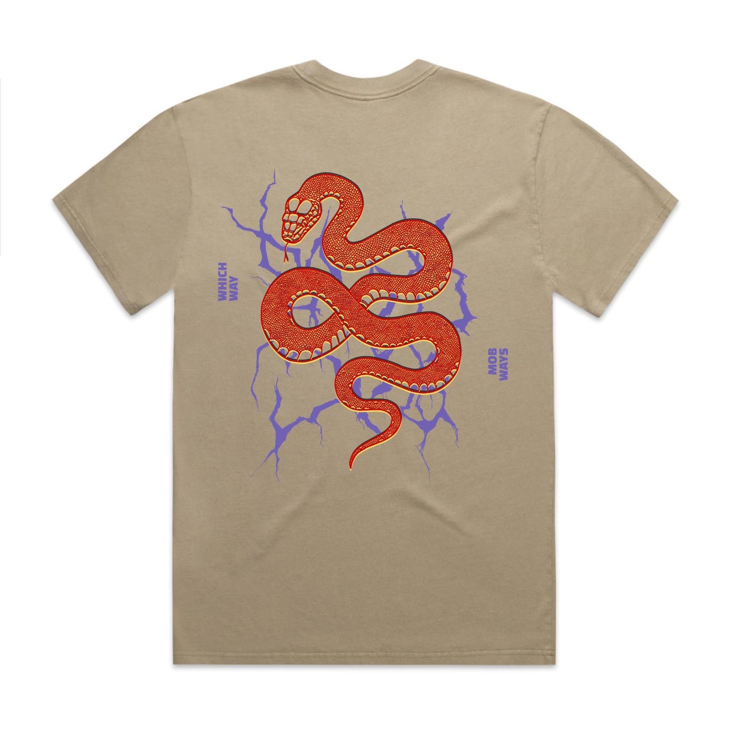 Black Snake Double Sided Graphic Tee