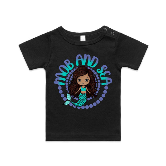 Mob & Mermaids Purple - Organic Infant Wee Tee
