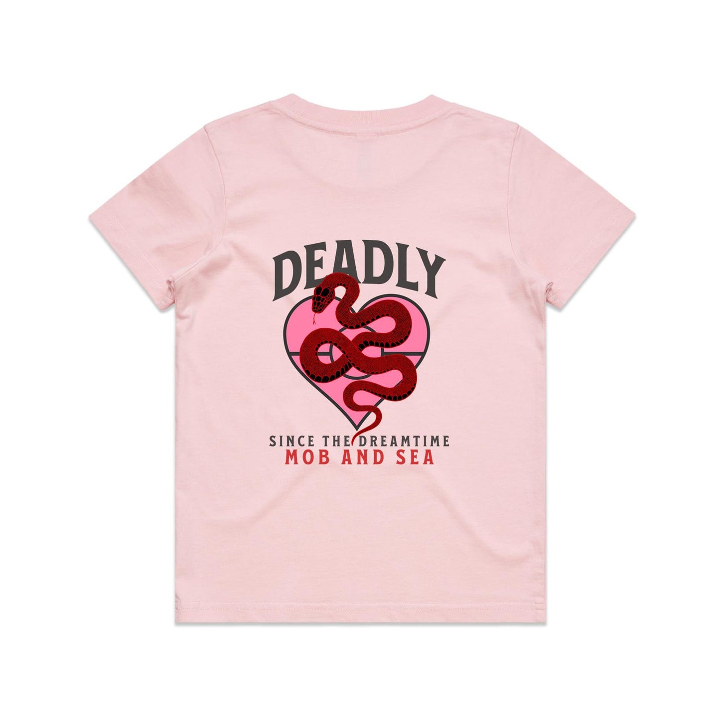 Deadly Front and Back Graphic Youth Staple Tee