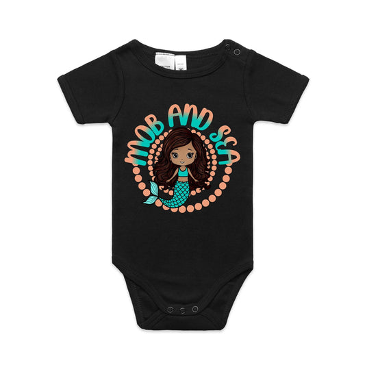 Mob & Mermaids Orange Infant Mini-Me One-Piece