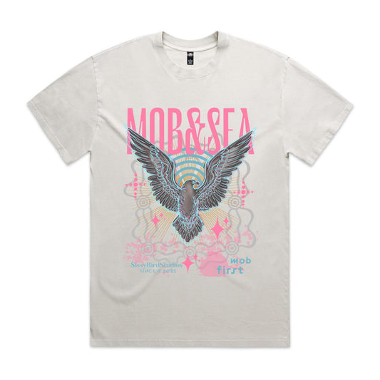 Pink Graphic Unisex Heavy Faded Tee