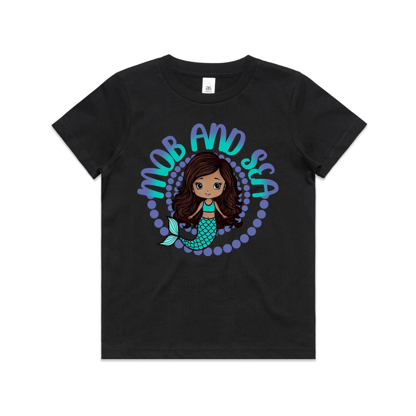 Purple Mob & Mermaids Size 2-6 Staple Tee