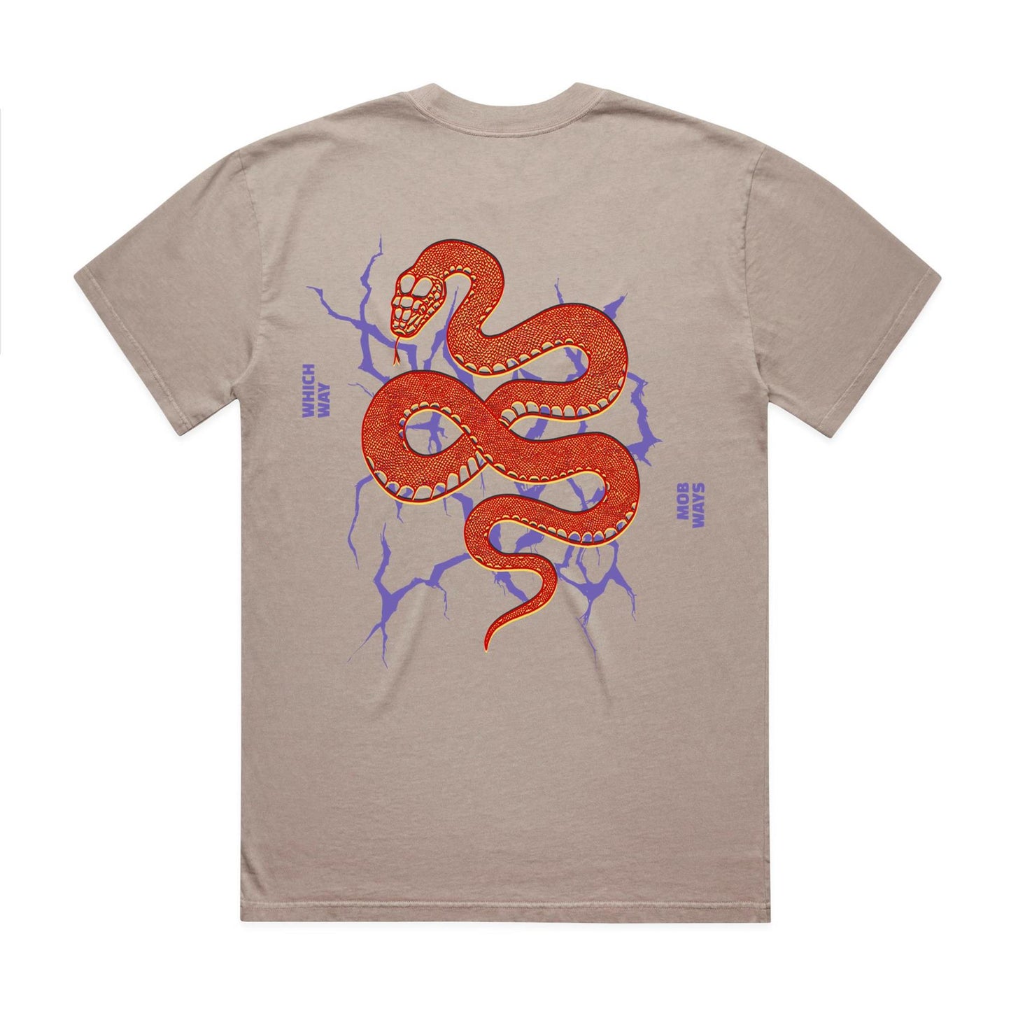 Black Snake Double Sided Graphic Tee