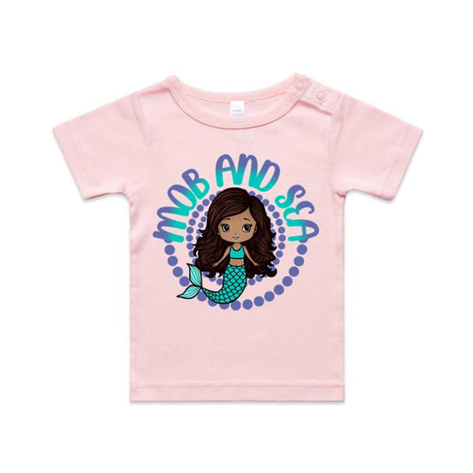 Mob & Mermaids Purple - Organic Infant Wee Tee