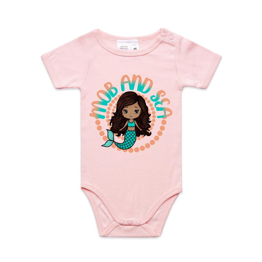 Mob & Mermaids Orange Infant Mini-Me One-Piece