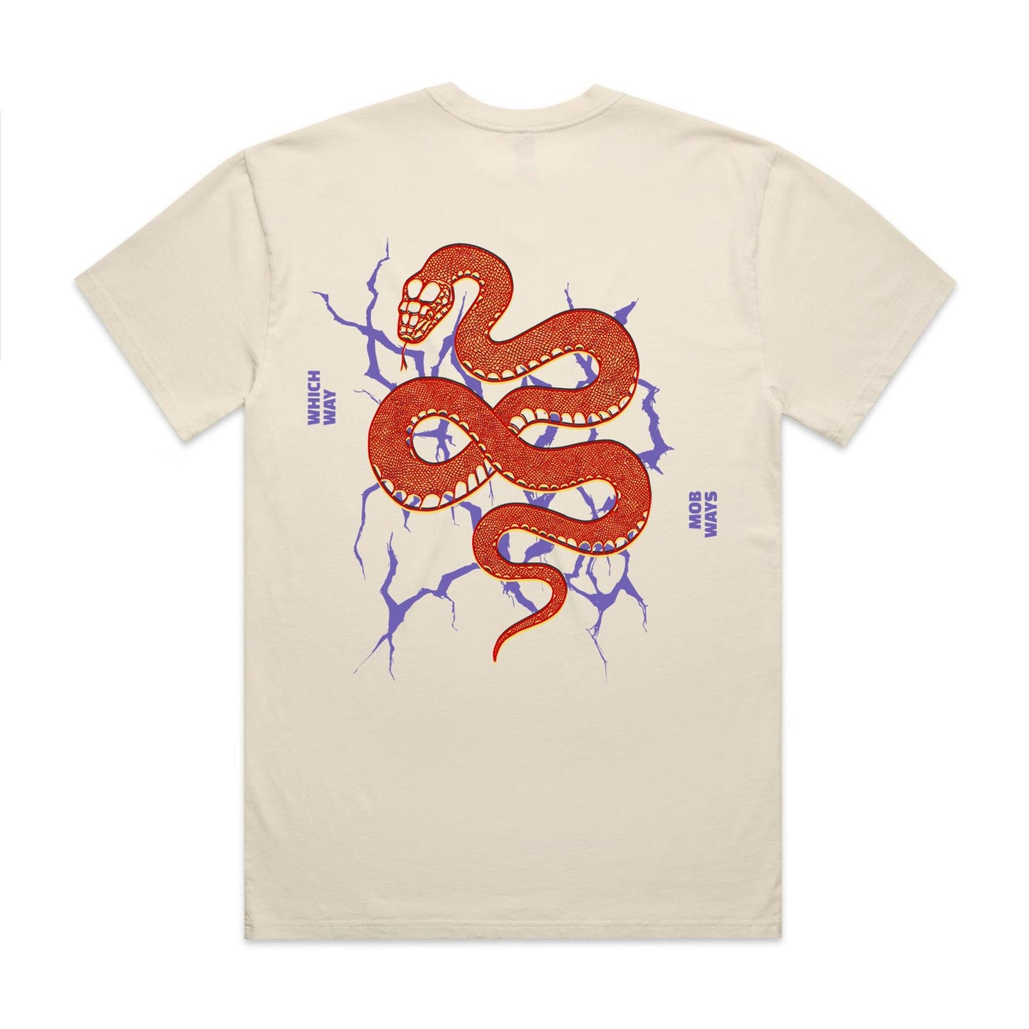 Black Snake Double Sided Graphic Tee