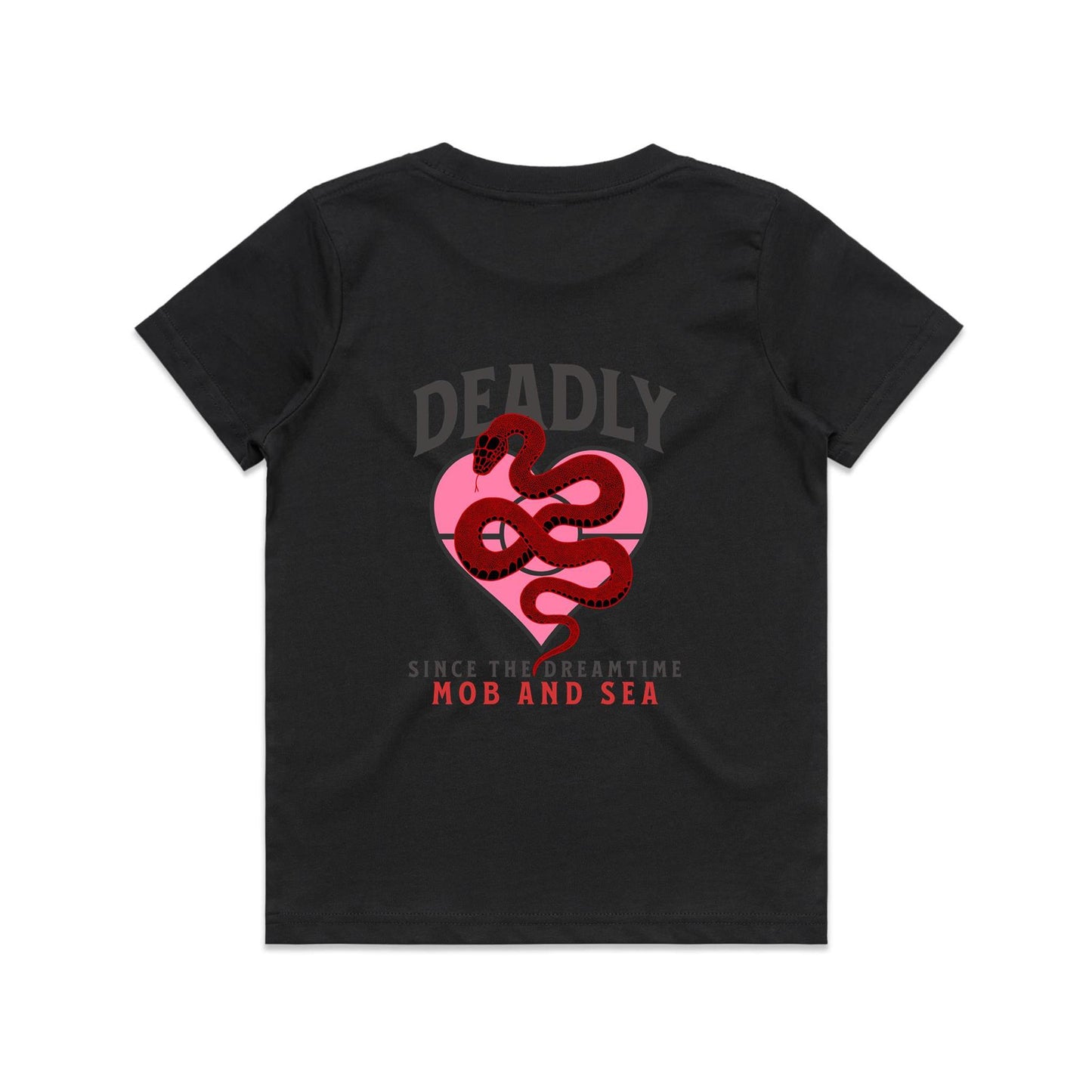 Deadly Front and Back Graphic Youth Staple Tee