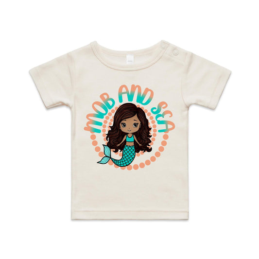Mob & Mermaids Orange - Organic Infant Wee Tee