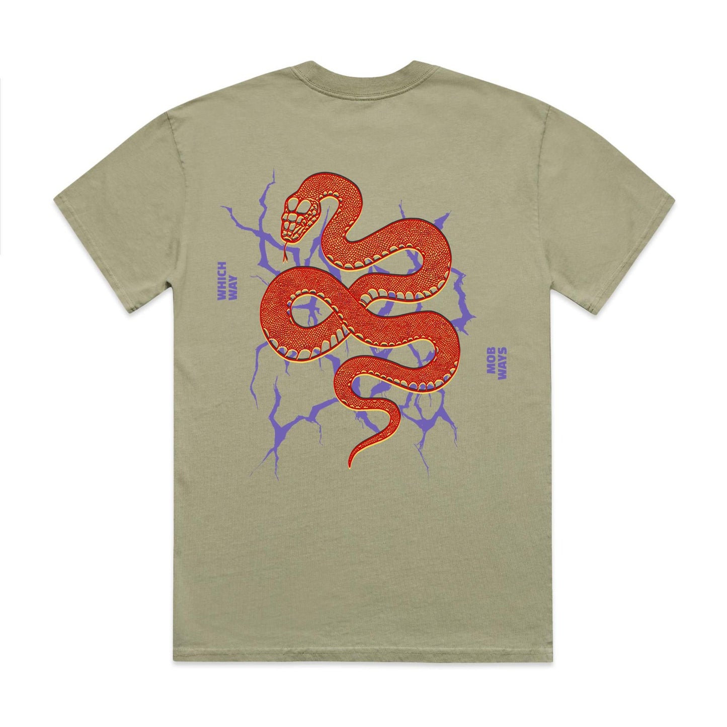 Black Snake Double Sided Graphic Tee