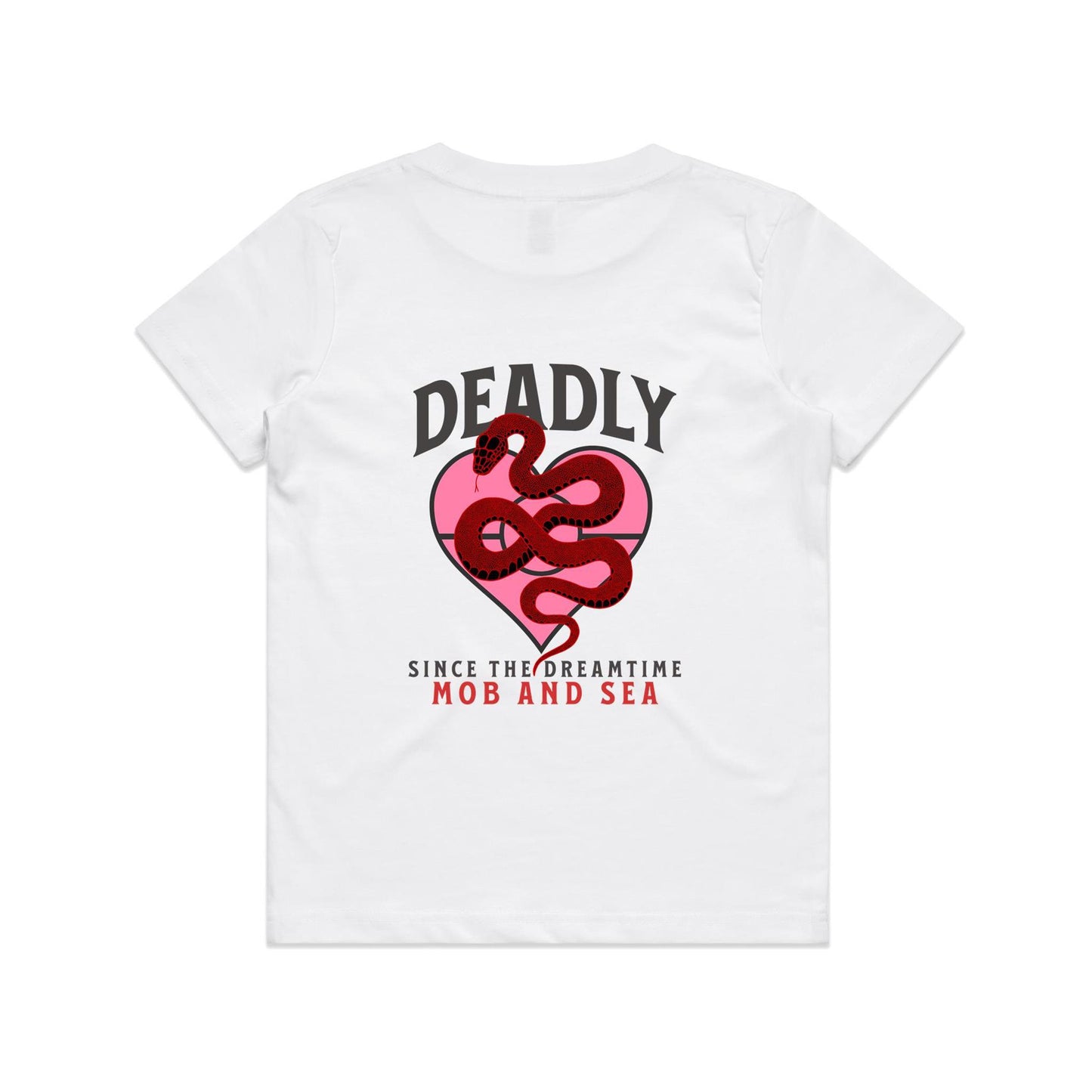 Deadly Front and Back Graphic Youth Staple Tee