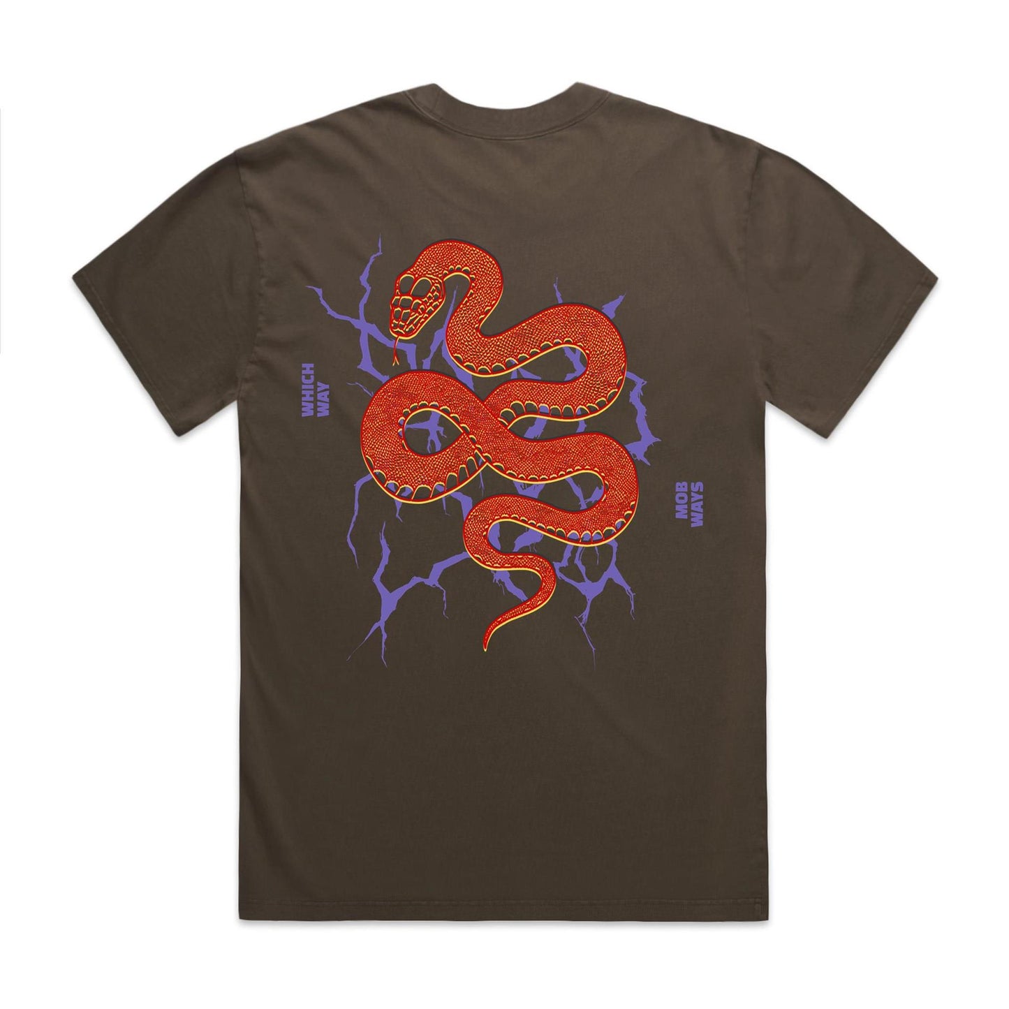 Black Snake Double Sided Graphic Tee
