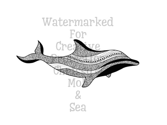 Dolphin Tattoo Flash