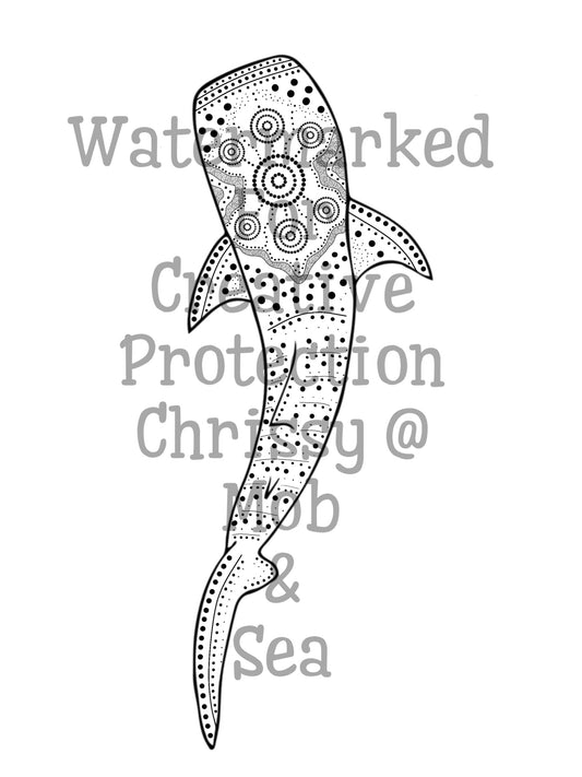 Whale Shark & Seven Sisters Tattoo Flash – Mob & Sea