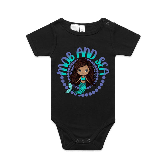 Mob & Mermaids Purple Infant Mini-Me One-Piece