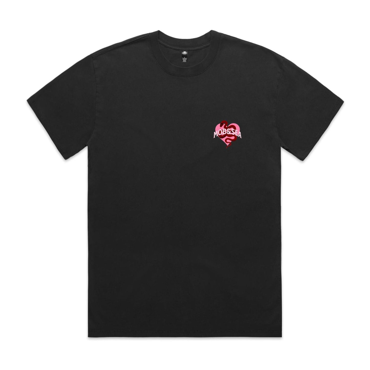 Deadly Front and Back Graphic Heavy Faded Tee