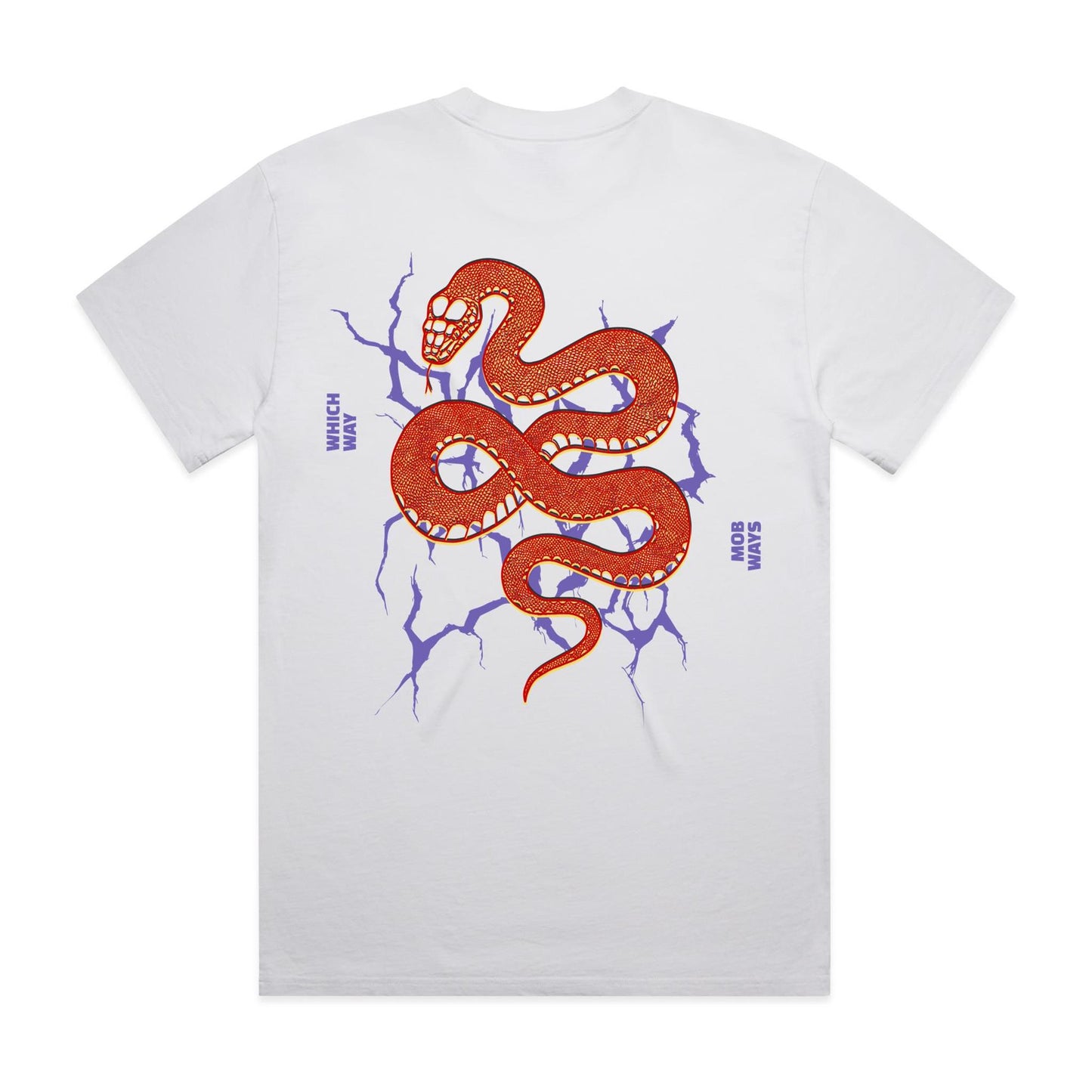 Black Snake Double Sided Graphic Tee