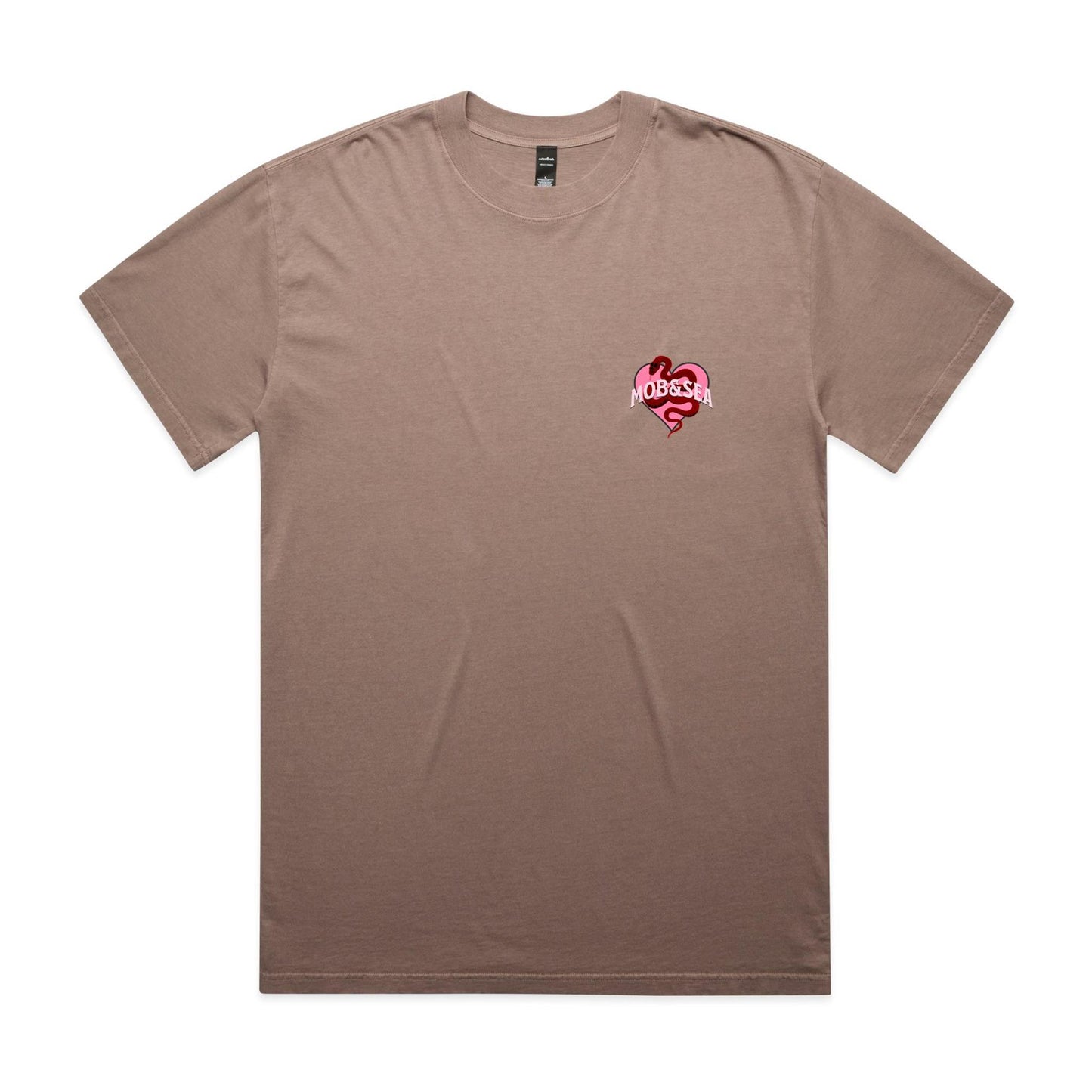 Deadly Front and Back Graphic Heavy Faded Tee