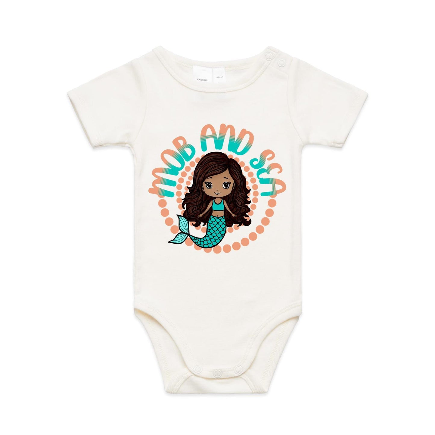 Mob & Mermaids Orange Infant Mini-Me One-Piece