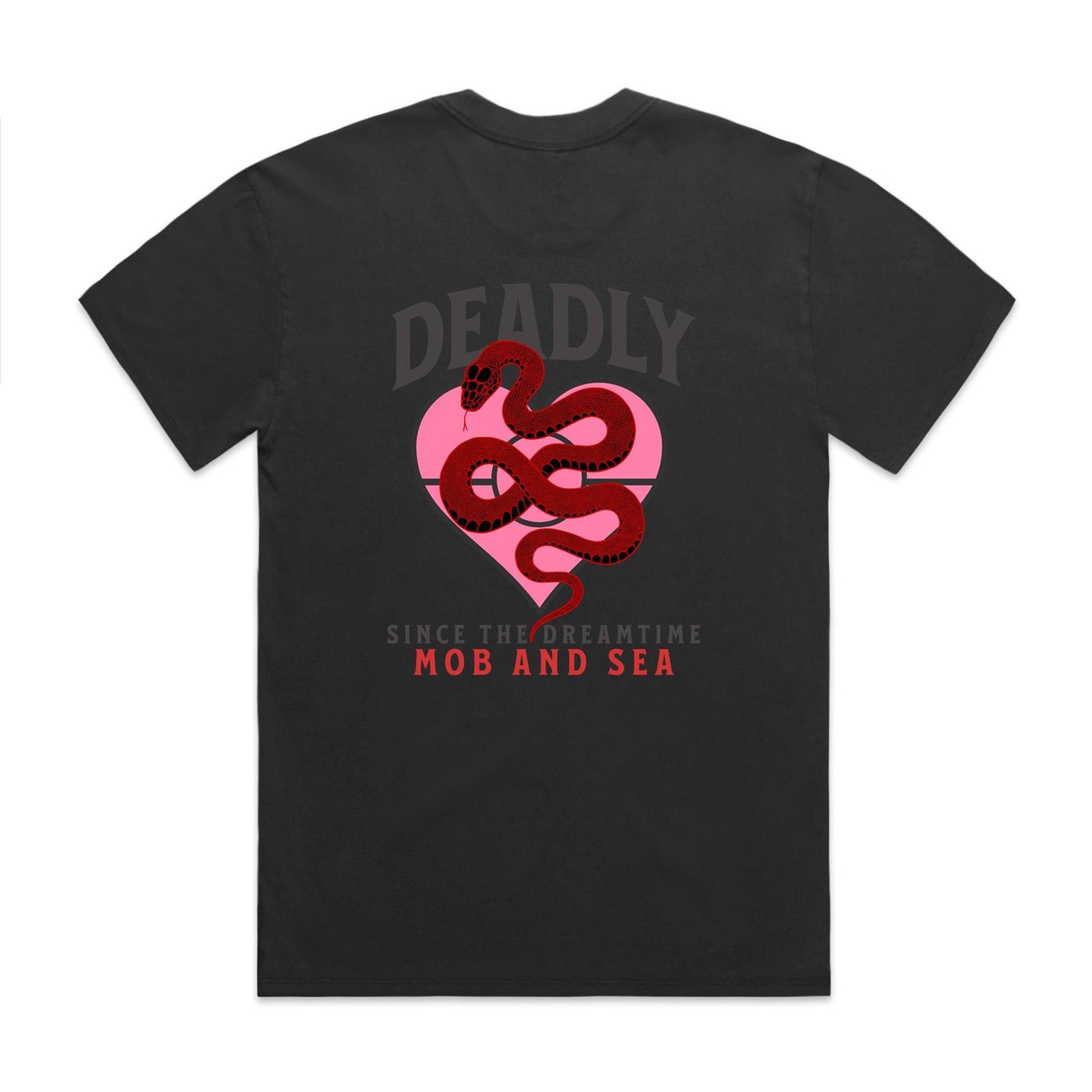 Deadly Front and Back Graphic Heavy Faded Tee