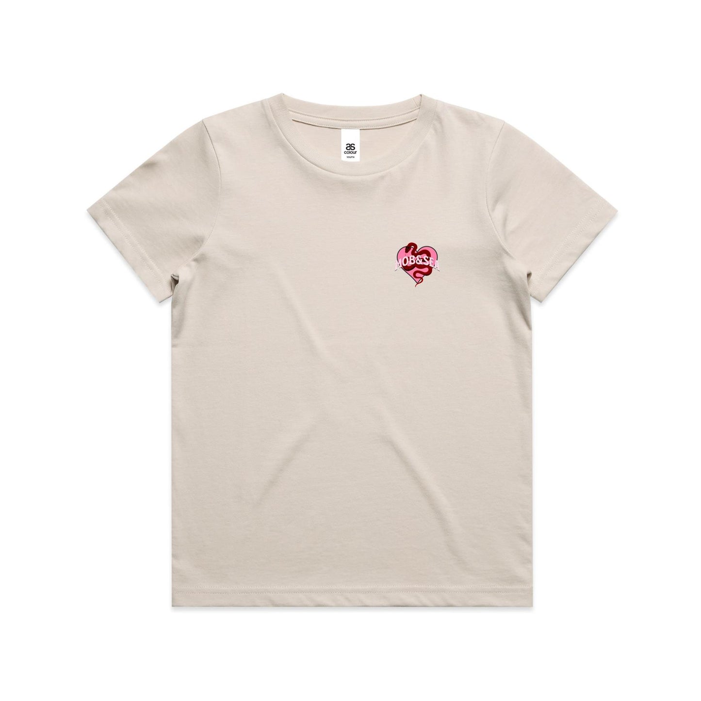Deadly Front and Back Graphic Youth Staple Tee