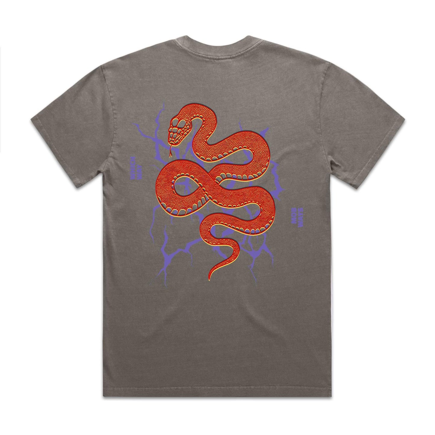 Black Snake Double Sided Graphic Tee